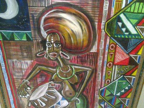 Large African Painting - Masizwane